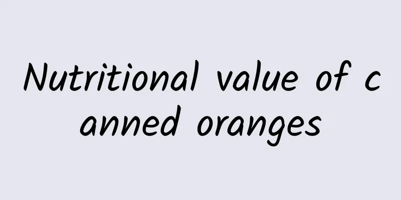 Nutritional value of canned oranges