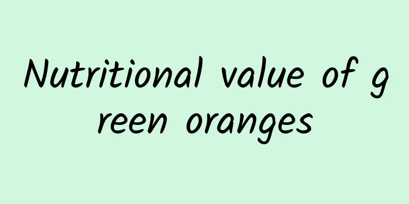 Nutritional value of green oranges