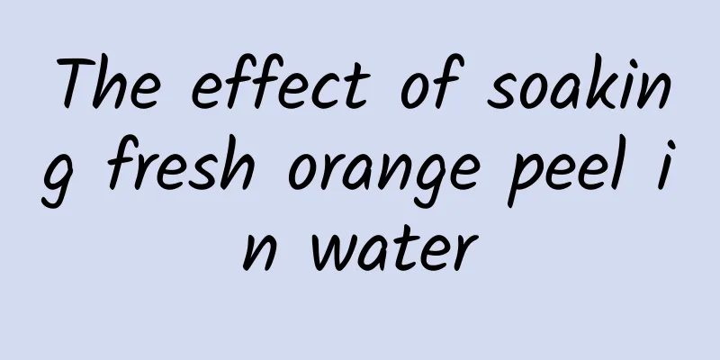 The effect of soaking fresh orange peel in water