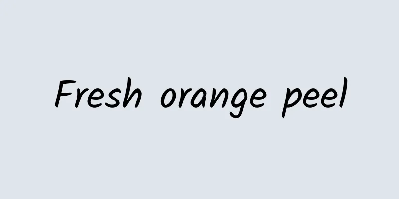 Fresh orange peel