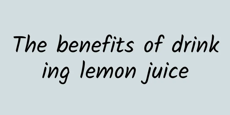 The benefits of drinking lemon juice