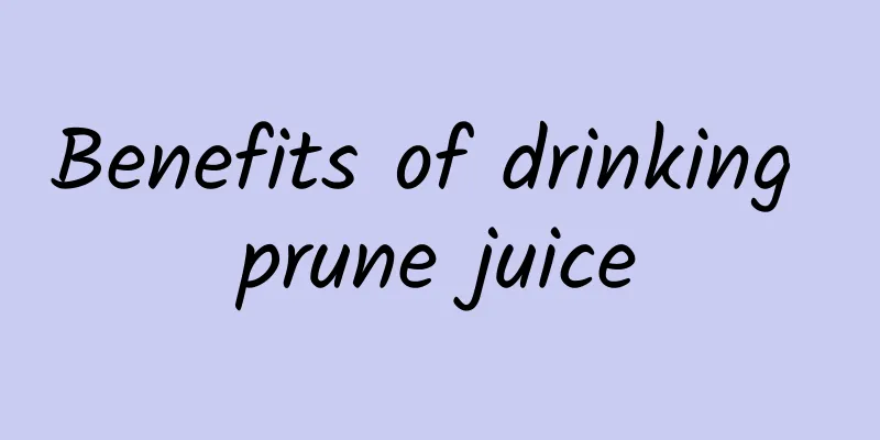 Benefits of drinking prune juice