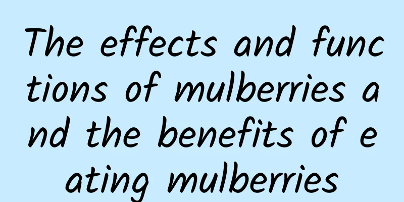 The effects and functions of mulberries and the benefits of eating mulberries