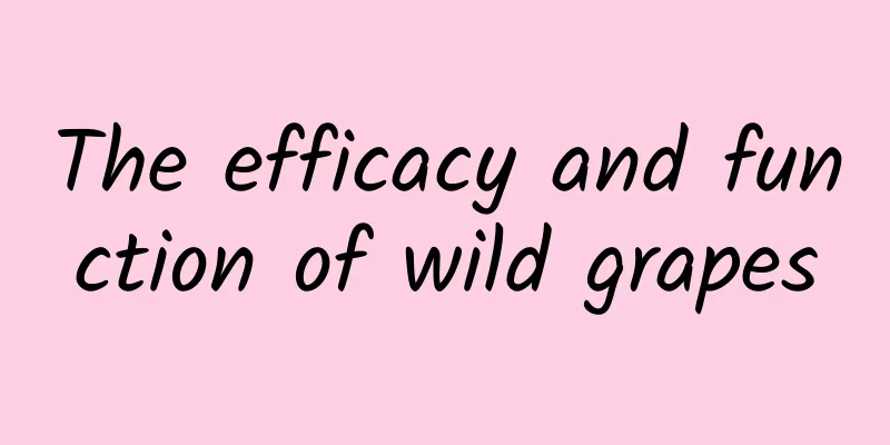 The efficacy and function of wild grapes