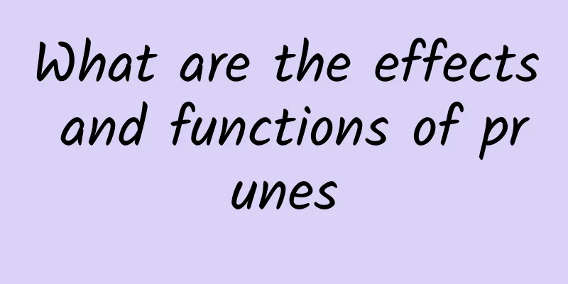 What are the effects and functions of prunes