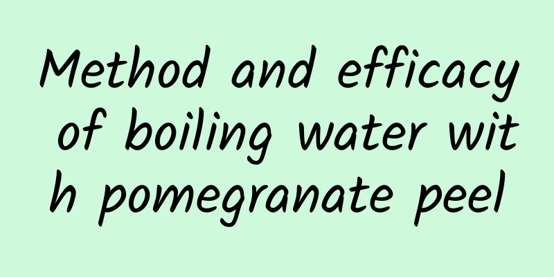 Method and efficacy of boiling water with pomegranate peel