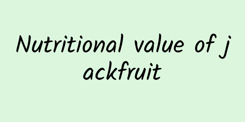 Nutritional value of jackfruit