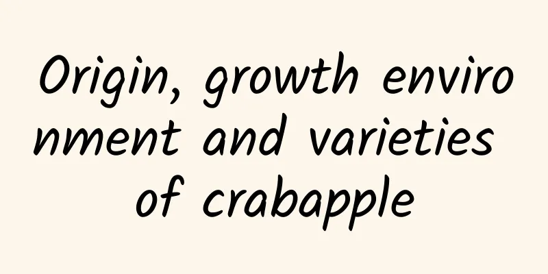 Origin, growth environment and varieties of crabapple