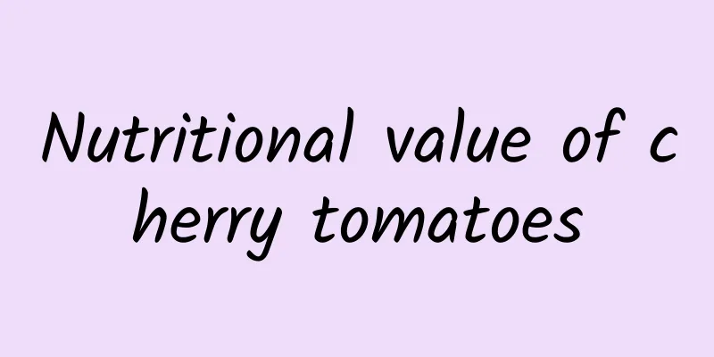 Nutritional value of cherry tomatoes