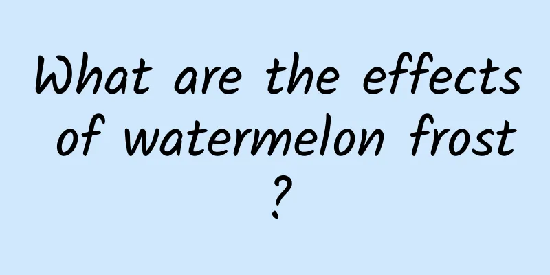 What are the effects of watermelon frost?