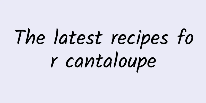 The latest recipes for cantaloupe