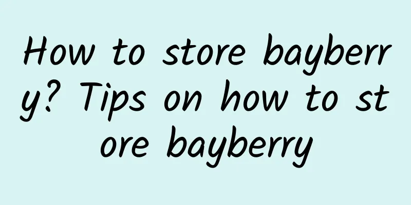 How to store bayberry? Tips on how to store bayberry