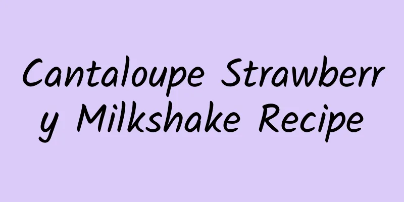 Cantaloupe Strawberry Milkshake Recipe