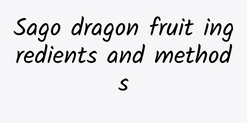 Sago dragon fruit ingredients and methods