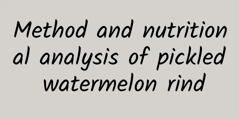 Method and nutritional analysis of pickled watermelon rind