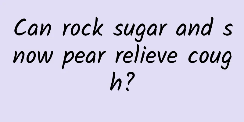 Can rock sugar and snow pear relieve cough?