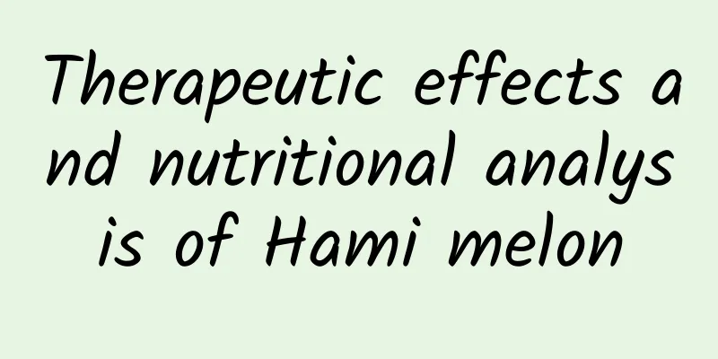 Therapeutic effects and nutritional analysis of Hami melon