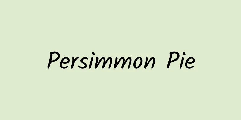 Persimmon Pie