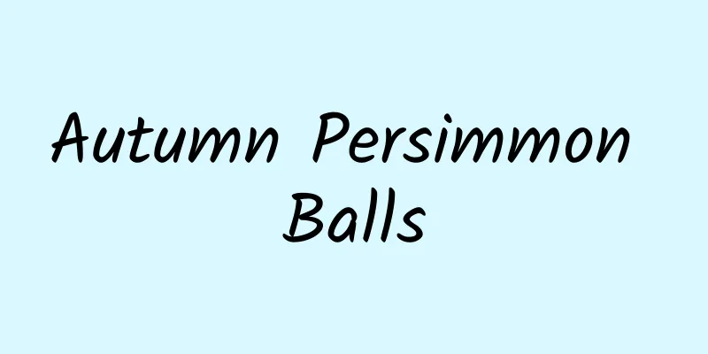 Autumn Persimmon Balls