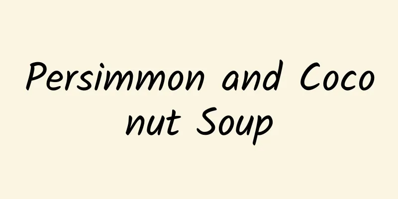 Persimmon and Coconut Soup