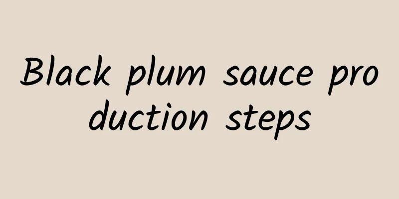 Black plum sauce production steps