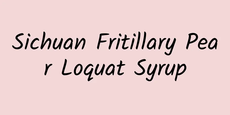 Sichuan Fritillary Pear Loquat Syrup