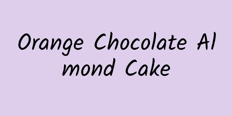 Orange Chocolate Almond Cake