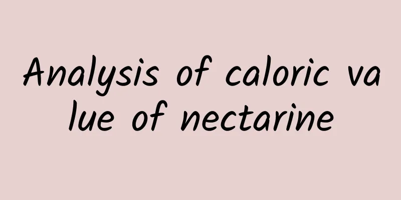 Analysis of caloric value of nectarine