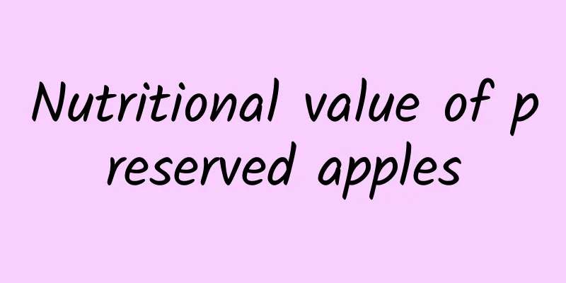 Nutritional value of preserved apples