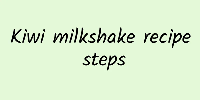 Kiwi milkshake recipe steps