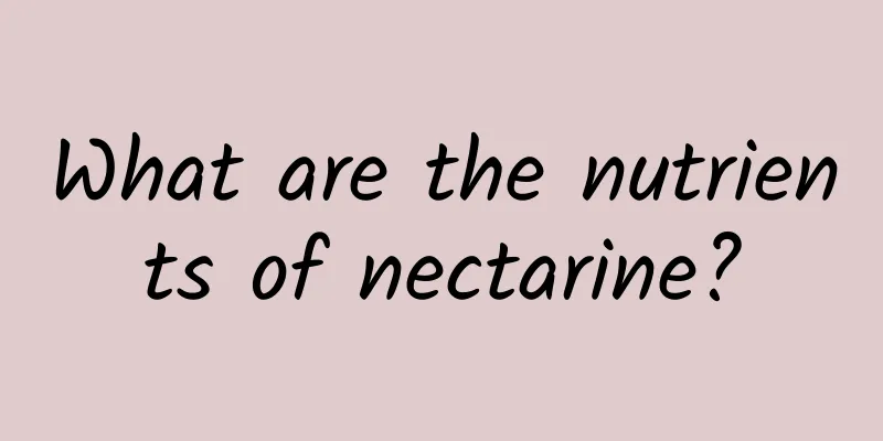 What are the nutrients of nectarine?