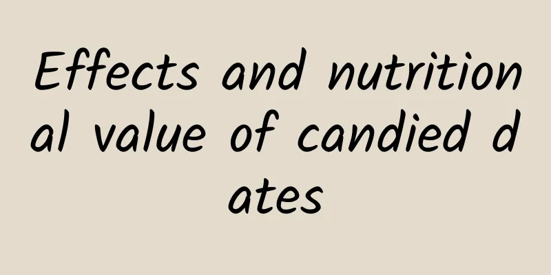 Effects and nutritional value of candied dates