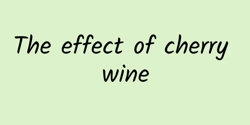 The effect of cherry wine