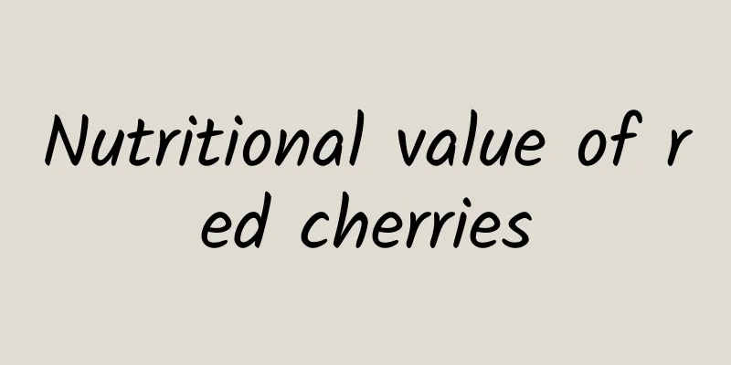 Nutritional value of red cherries