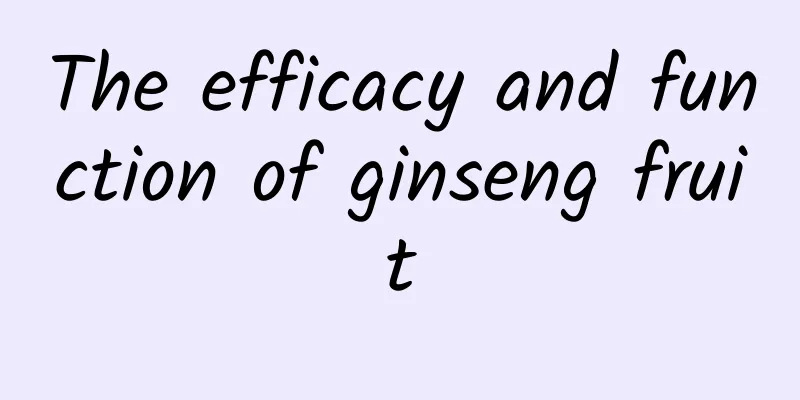 The efficacy and function of ginseng fruit