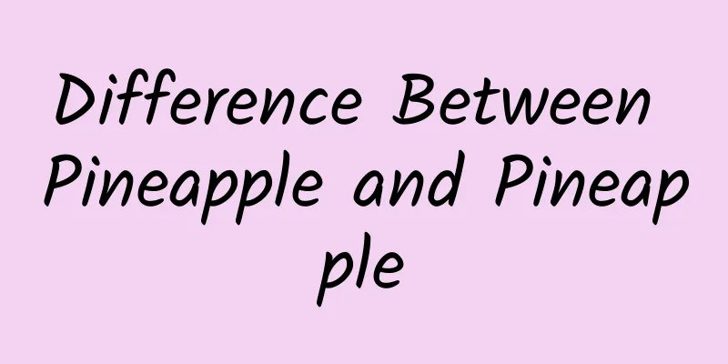 Difference Between Pineapple and Pineapple