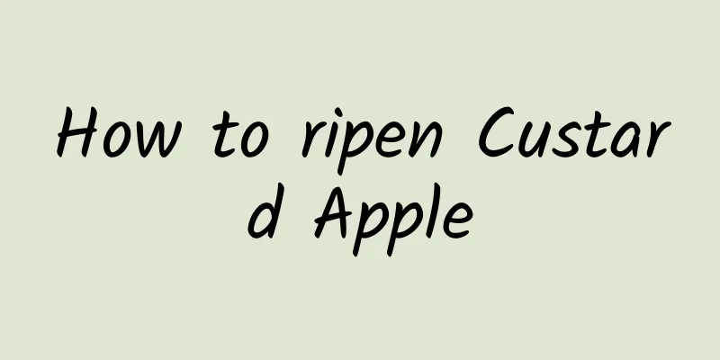 How to ripen Custard Apple