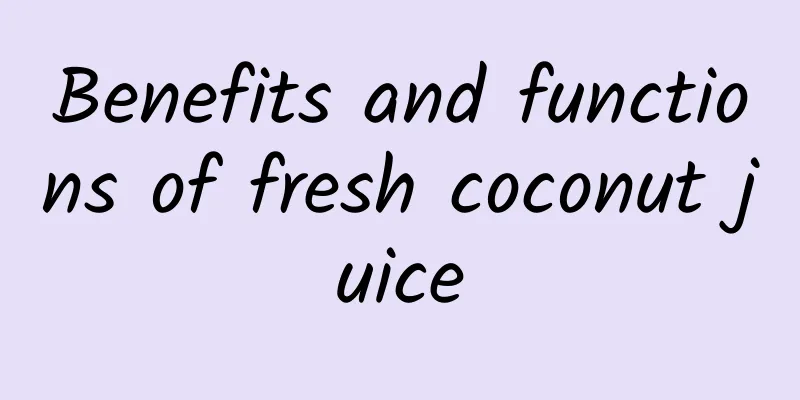 Benefits and functions of fresh coconut juice