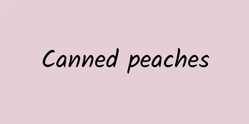 Canned peaches