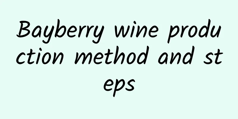 Bayberry wine production method and steps