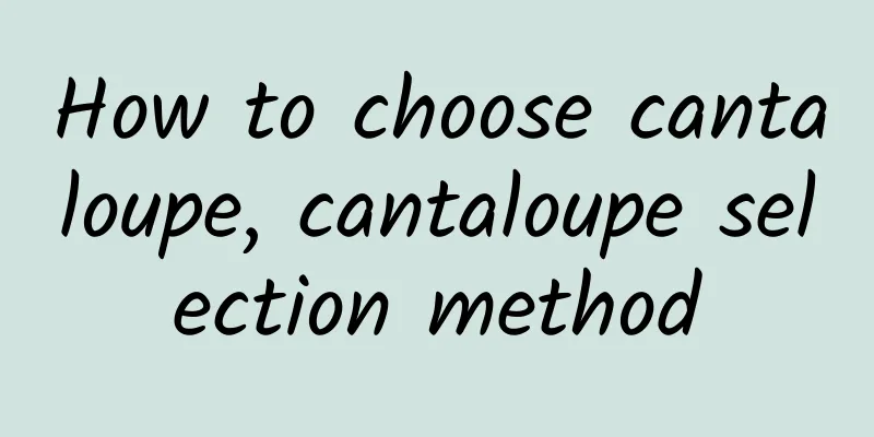 How to choose cantaloupe, cantaloupe selection method