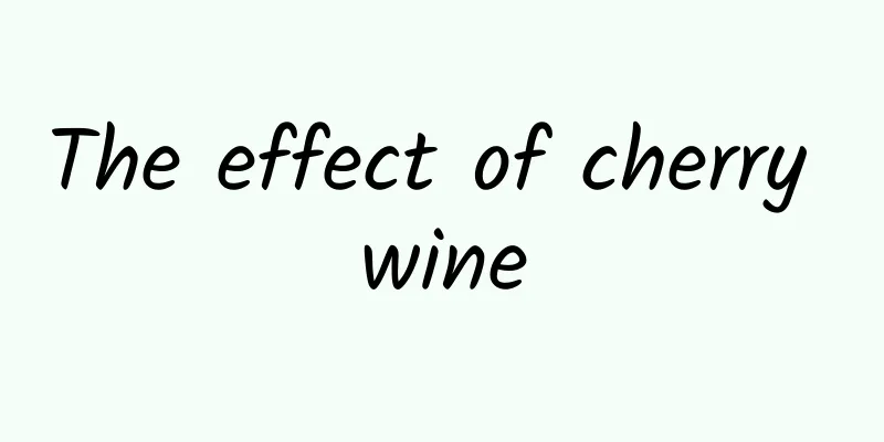 The effect of cherry wine