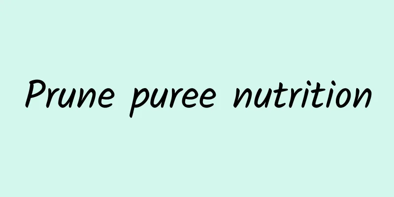 Prune puree nutrition