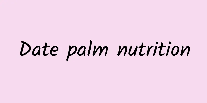 Date palm nutrition