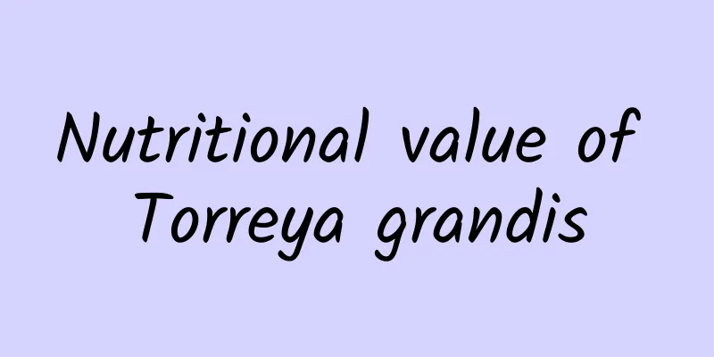 Nutritional value of Torreya grandis