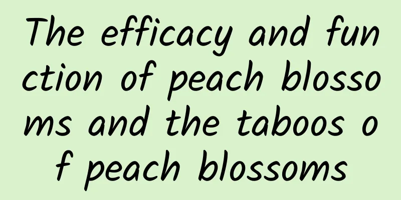 The efficacy and function of peach blossoms and the taboos of peach blossoms