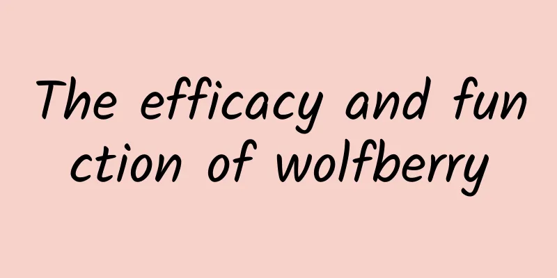 The efficacy and function of wolfberry