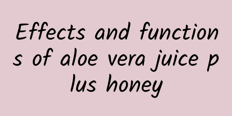 Effects and functions of aloe vera juice plus honey