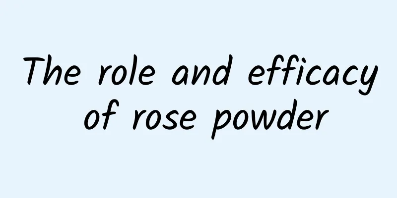 The role and efficacy of rose powder