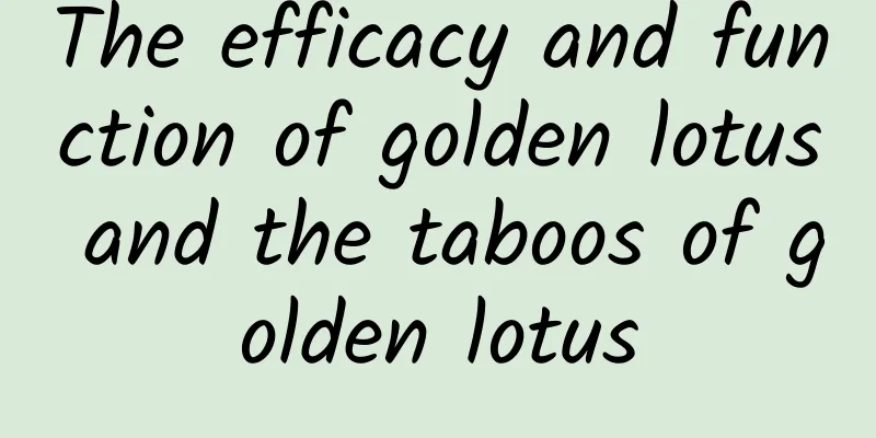 The efficacy and function of golden lotus and the taboos of golden lotus